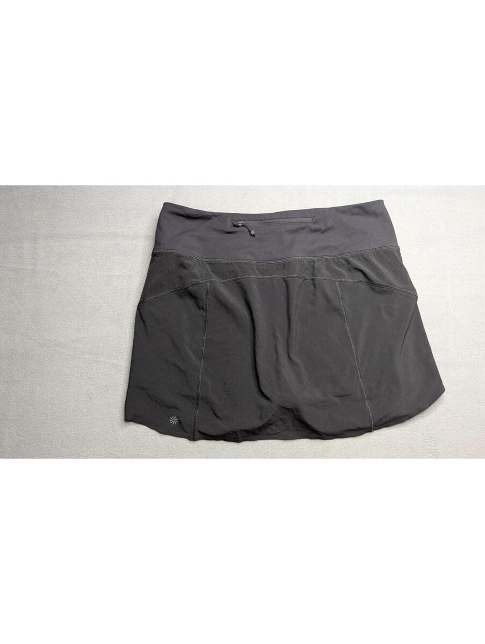 Athleta Run With It Skort Womens M Black Mesh Pockets Short Athletic Running - Picture 4 of 9
